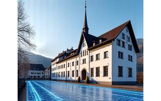 Historic Swiss town hall building
