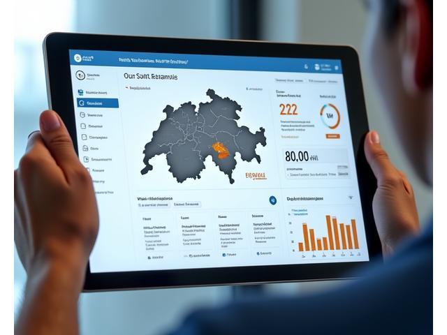 Interactive dashboard displaying Swiss vignette status and European compliance data