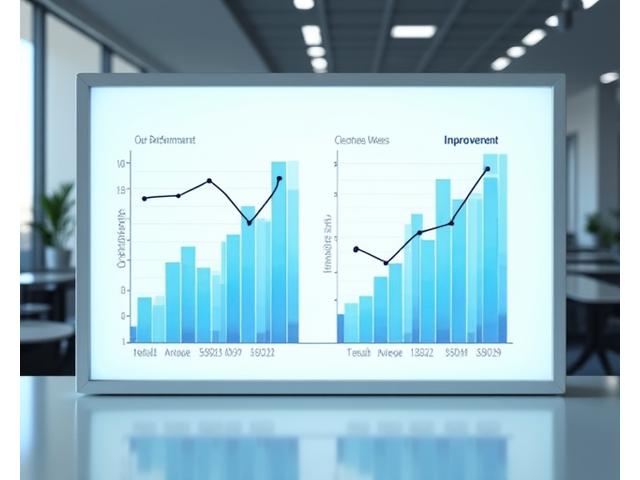 Charts and graphs comparing compliance metrics across different companies within an anonymous industry benchmark dashboard.