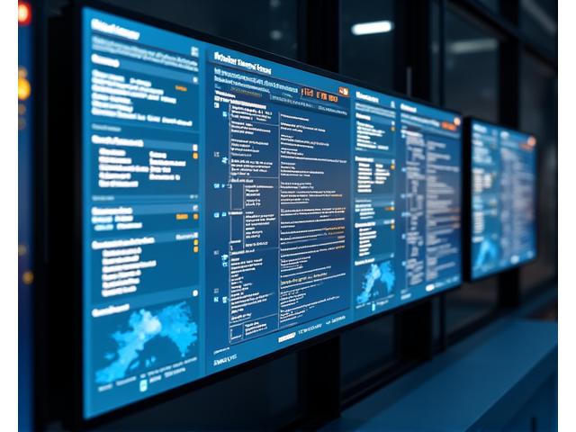 A large screen displaying a complex regulatory database search interface with map overlay showing geographic regulation variations.